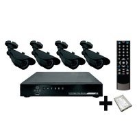 Купить REXANT комплект видеонаблюдения 4 наружные камеры (с жестким диском) в 