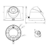 Купольная IP камера CMD IP1080-WD2.8-12-W