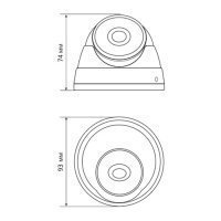 Купольная IP-камера Praxis PE-7141IP 2.8 A/SD