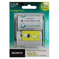 Купить Sony HR6-2BL 2100mAh + D-size adaptor [NHAAB2KX2D] (20/60) в 