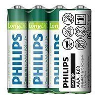 Купить Philips R03 LONG LIFE [R03-P4/01S] (48/1296/62208) в 