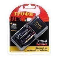 Купить Трофи TR-920 AAA компактное + 2 HR03 800mAh (6/24/768) в 