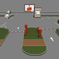 Купить Отдельные въезд и выезд, въездная и выездная стойки в 